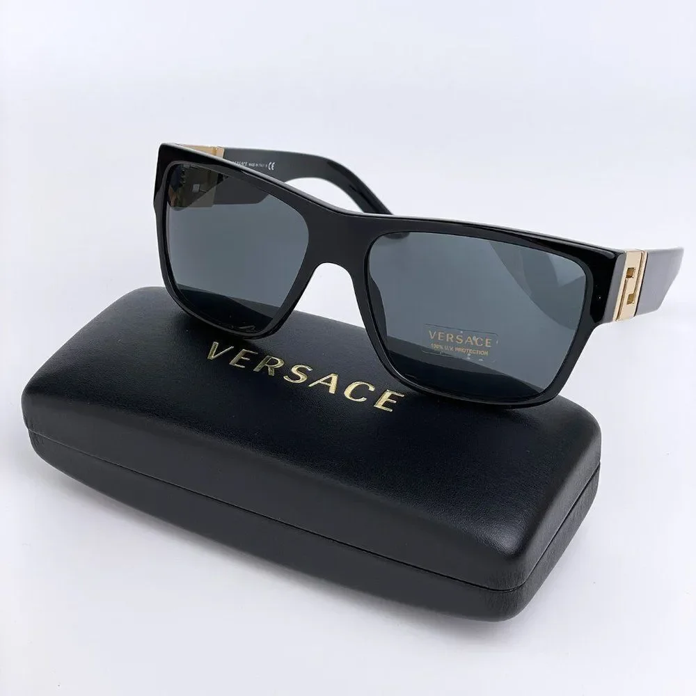 BRAND NEW Versace VE4296 GB1/87 Black Men Sunglasses